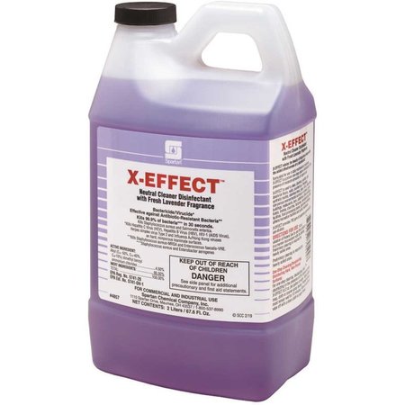 SPARTAN X-Effect 2 Liter Fresh Lavender Scent 1-Step Cleaner/Disinfectant, 4PK 485702